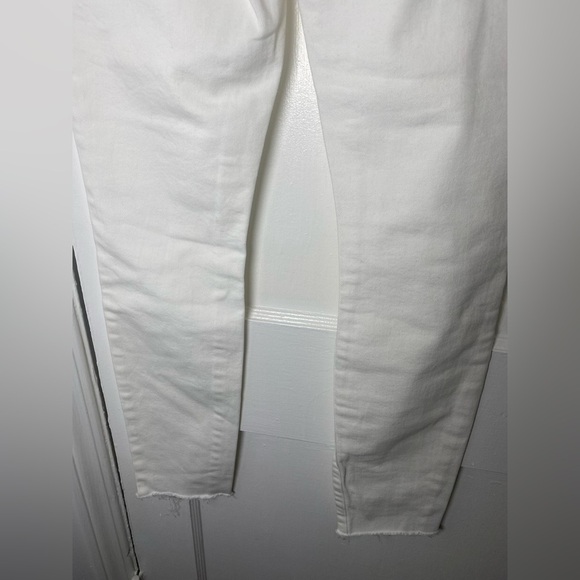 Vince 5 Pocket Skinny Women's Crisp White Skinny Jeans with Raw Hem - Picture 7 of 11
